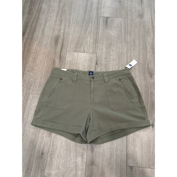 Gap Olive Green Shorts Women's Size 14 - Picture 1 of 5